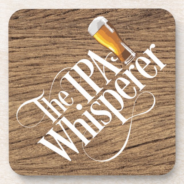 IPA Whisperer Beverage Coaster (Front)