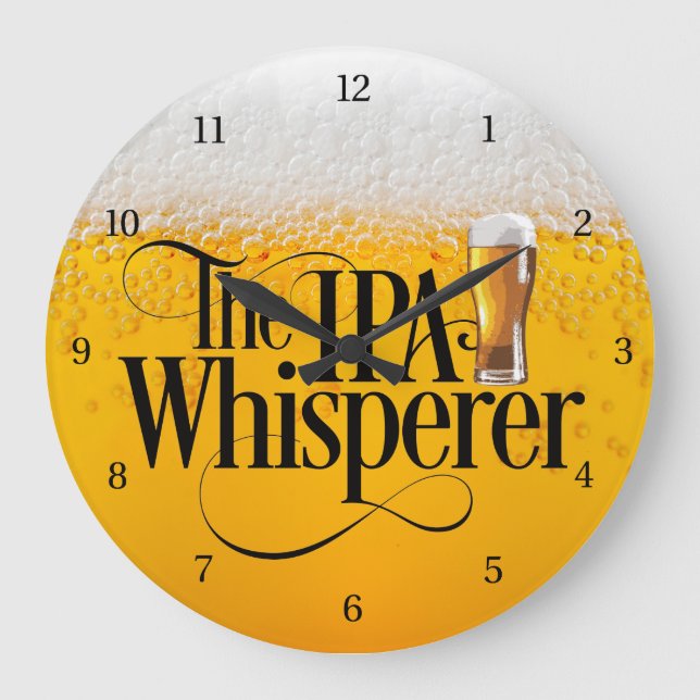 IPA Whisperer Large Clock (Front)