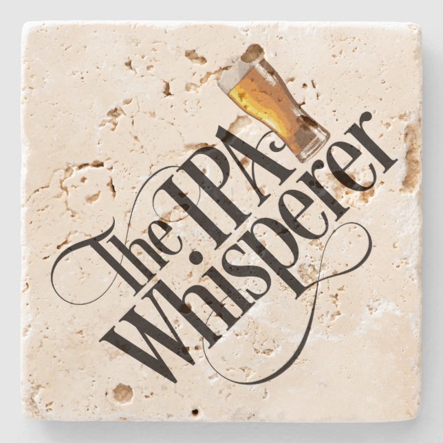 IPA Whisperer Stone Coaster (Front)