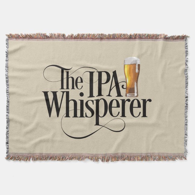 IPA Whisperer Throw Blanket (Front)