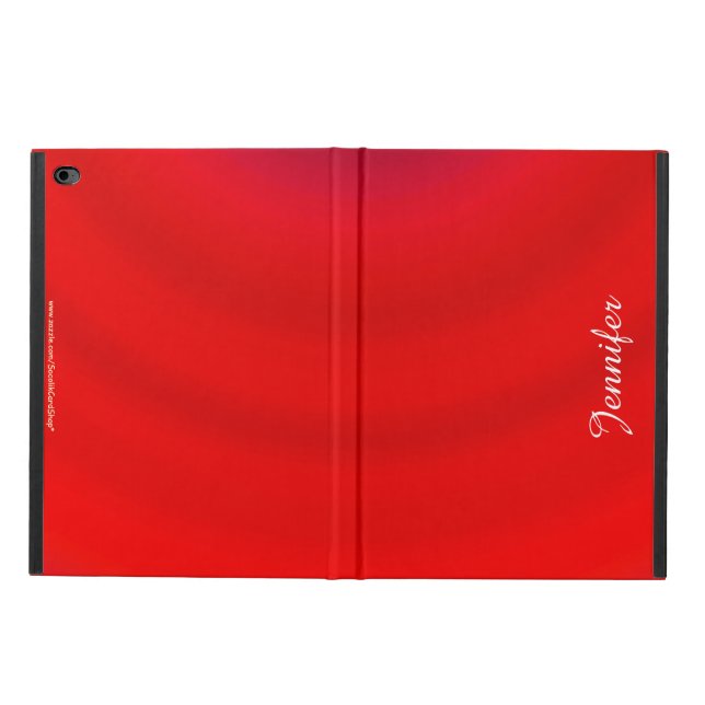 iPad Air 2 Folio Case, Red Gradient, Personalized Powis iPad Air 2 Case (Outside)