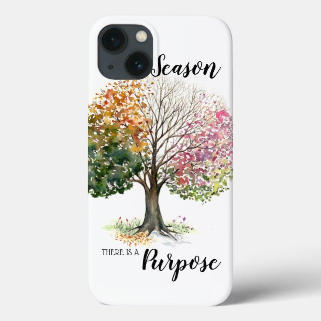 iPAD AIR CASE COVER 4 SEASON TREE BIBLE VERSE (Back)