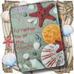 iPAD CASE - I'd Rather Be At The Beach - Grey<br><div class="desc">"I'd Rather Be at the Beach", wouldn't you! With this attractive Grey iPad 9.7" CASE you will be reminded to plan a trip. ►Other case sizes may be available. ►Personalize by replacing the existing text with whatever you like as well as changing the font style, colour, and size. Or remove...</div>