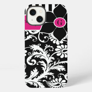 iPad Mini Case   Damask   Stripes   Fuchsia Pink