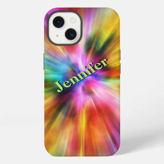 iPad Mini Case | Rainbow Lights | Personalized (Back)