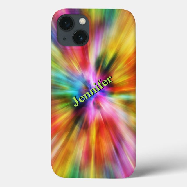 iPad Mini Case | Rainbow Lights | Personalized (Back)