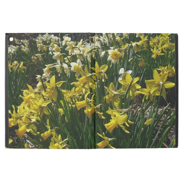 iPad Pro 12.9" Case Daffodiles jaunes et blancs Fleurs de printemps (Extérieur)