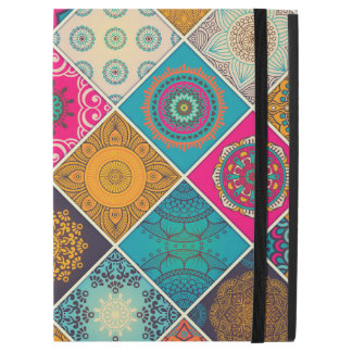 iPad Pro 12.9" Case Patchwork de mandala bohème coloré