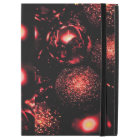 Sphères rouges d'étincelle de Noël