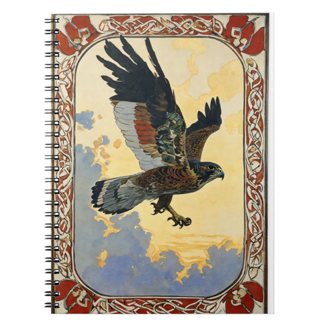 Ipad smart cover bird fly design  notebook (Front)