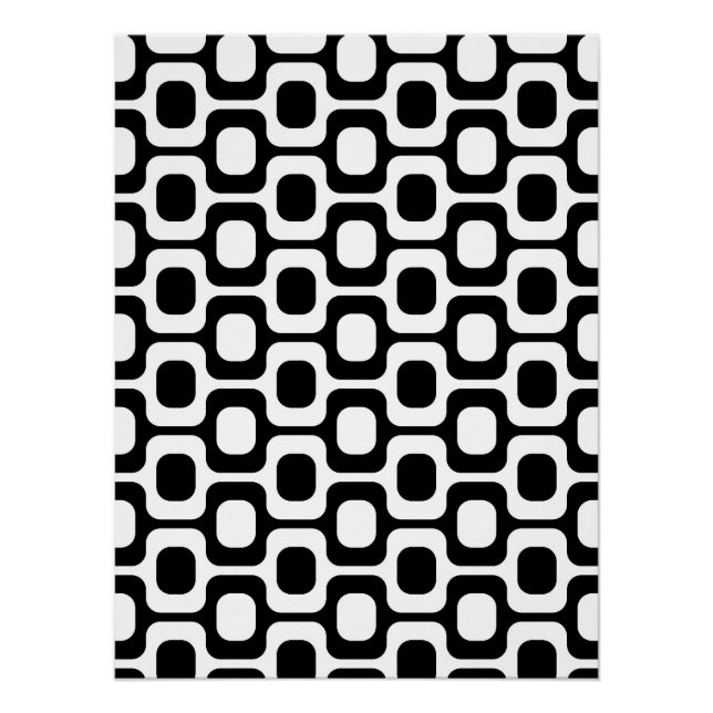 Ipanema Beach - Black and white Poster (Front)