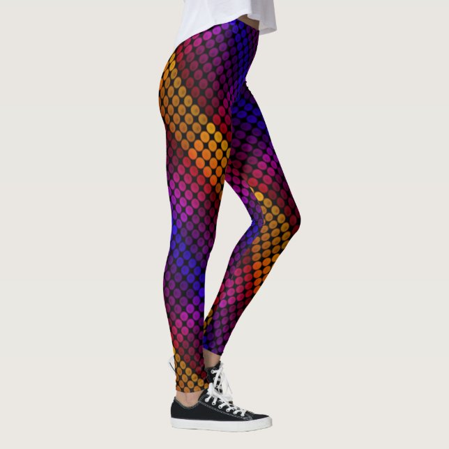 Ipanema circles over black, cross-aligned squares leggings (Right)
