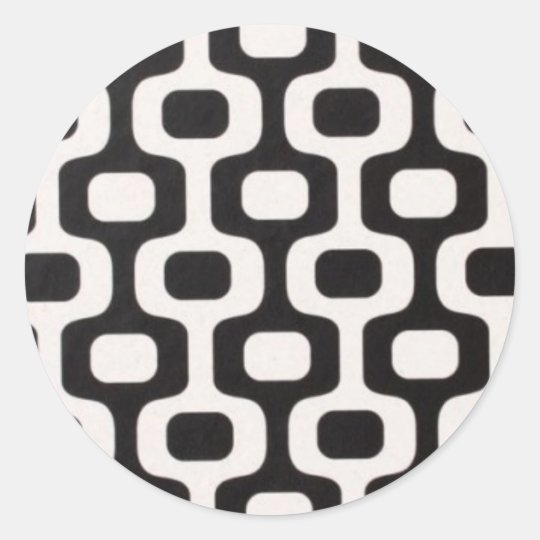 Ipanema Leblon sidewalk Rio Brasil Classic Round Sticker