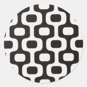 Ipanema Leblon sidewalk Rio Brasil Classic Round Sticker