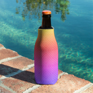 Ipanema Rainbow Hypnotic Diamond Modern Pop Art Bottle Cooler
