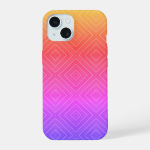 Ipanema Rainbow Hypnotic Diamond Modern Pop Art iPhone 15 Case