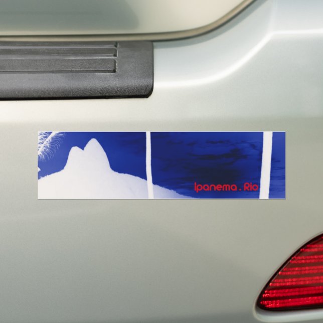 Ipanema.Rio de Janeiro Bumper Sticker (On Car)