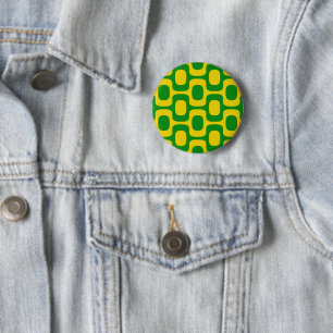 Ipanema Sidewalk Pattern, Beach Pattern, Brazil 2 Inch Round Button