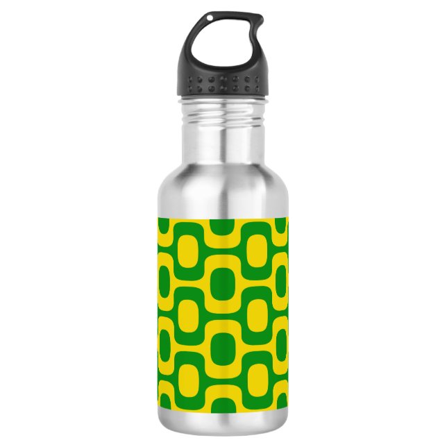 Ipanema Sidewalk Pattern, Beach Pattern, Brazil 532 Ml Water Bottle (Front)
