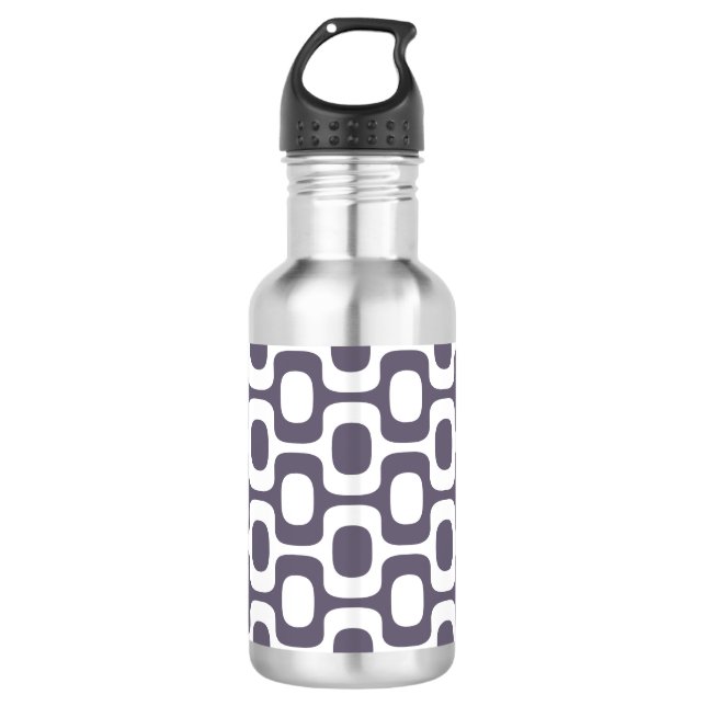 Ipanema Sidewalk Pattern, Beach Pattern, Brazil 532 Ml Water Bottle (Front)