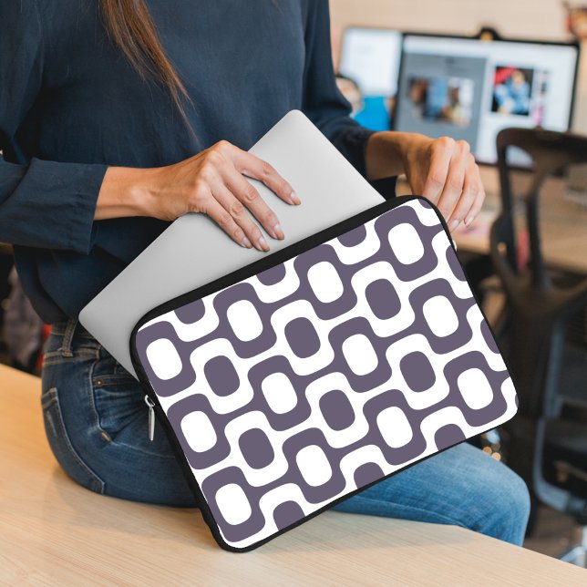 Ipanema Sidewalk Pattern, Beach Pattern, Brazil Laptop Sleeve (Creator Uploaded)