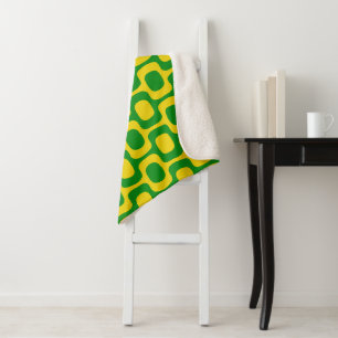 Ipanema Sidewalk Pattern, Beach Pattern, Brazil Sherpa Blanket