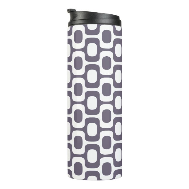 Ipanema Sidewalk Pattern, Beach Pattern, Brazil Thermal Tumbler (Rotated Right)