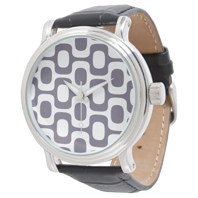Ipanema Sidewalk Pattern, Beach Pattern, Brazil Watch (Angled)