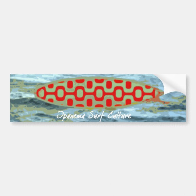 Ipanema surf culture bumper sticker (Front)