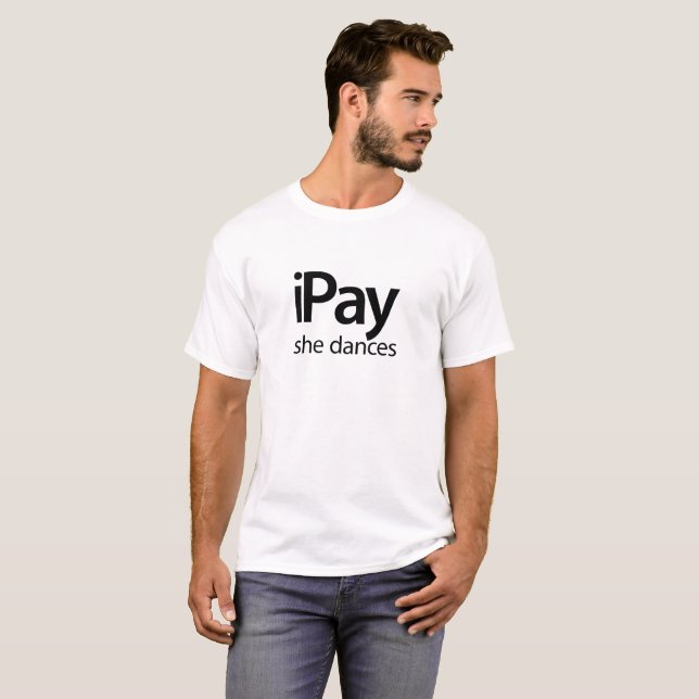 iPay She Dances - White Tee (Front Full)