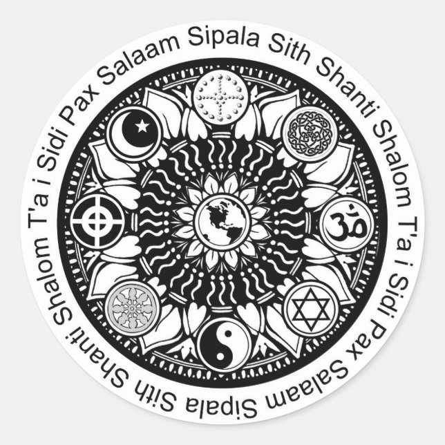 iPeace Mandala Stickers (Front)