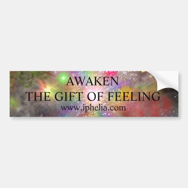 Iphelia Feelings Aurora Bumper Sticker (Front)