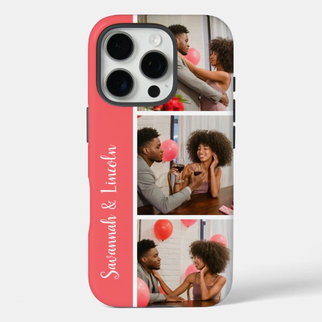 iPhone16 Pro personnalisé Coque - texte et photo p (Verso)