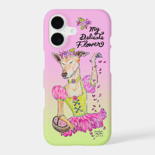 iphone17 case funny cute dog pink green 