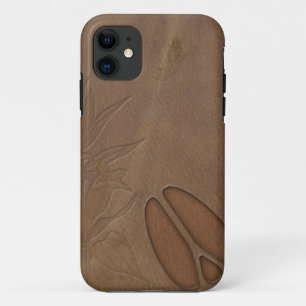 iPhone5 Masculine Deer FootPrint Leather Look iPhone 11 Case