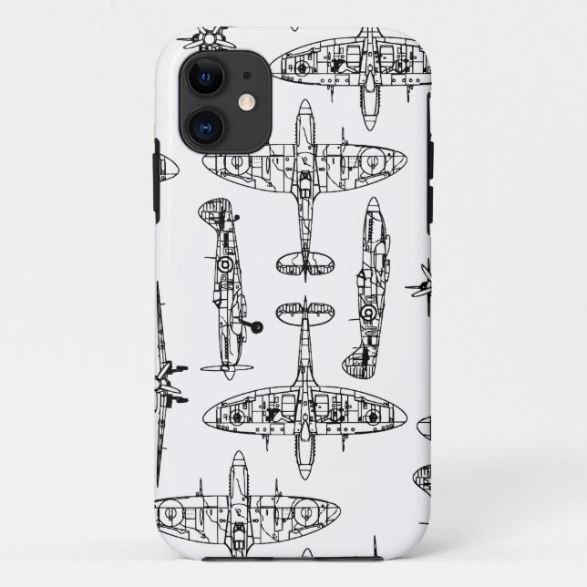 iphone5 Spitfire Military Airforce History Plane Case-Mate iPhone Case (Back)