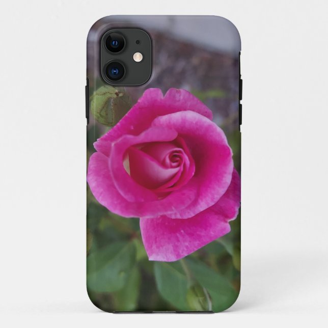 iPhone 11 case with pink flower (Back)