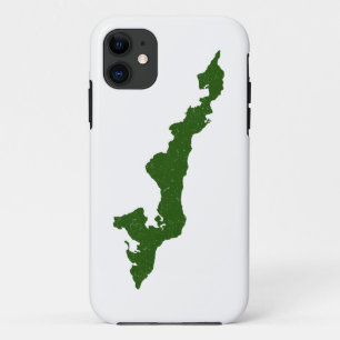 iPhone 11 Coque du logo de l'île des pêcheurs de style Vinta