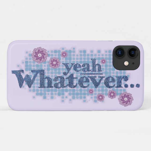 iPhone 11 Oui, quel que soit le coque rose violet (Dos (Horizontal))