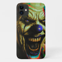 iPhone 11 phone case with creepy scary clown