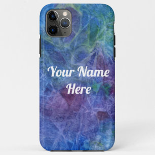 iPhone 11 Pro Max coque cosmos abstrait bleu viole