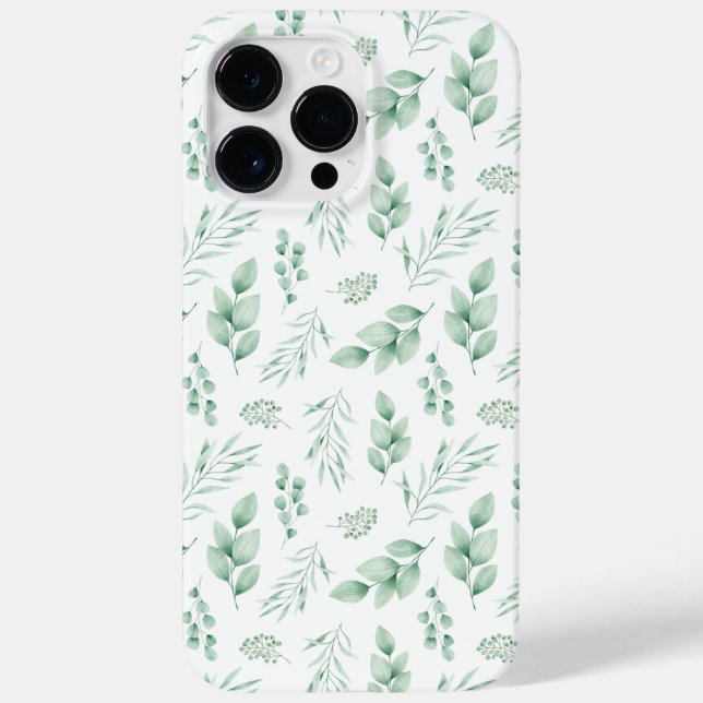  iPhone 11 Pro Max greeny leaves pattern case (Back)