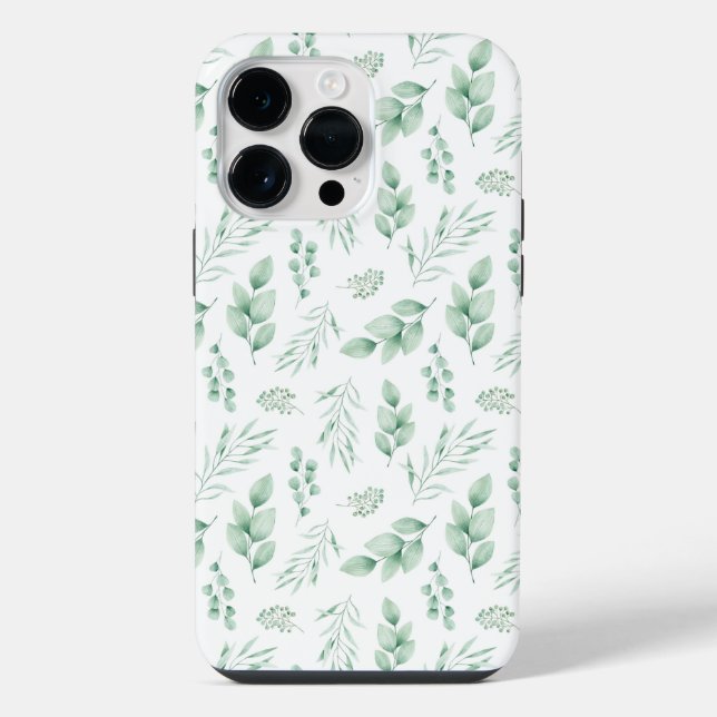  iPhone 11 Pro Max greeny leaves pattern case (Back)