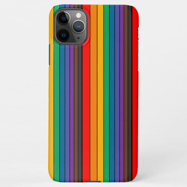 iPhone 11 Pro Max rainbow Pattern iPhone Case (Back)