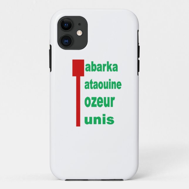 iPhone 11" TOURISM TUNISIA Case-Mate iPhone Case (Back)
