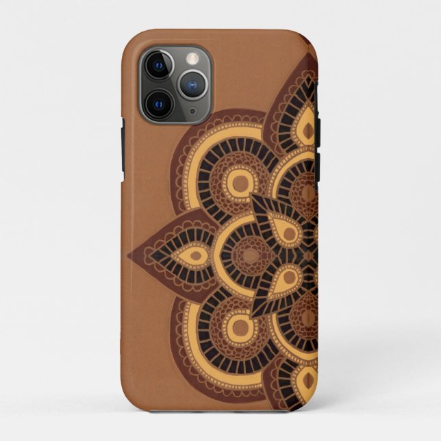 iPhone 11Pro Coque Tribal motif géométrique (Dos)
