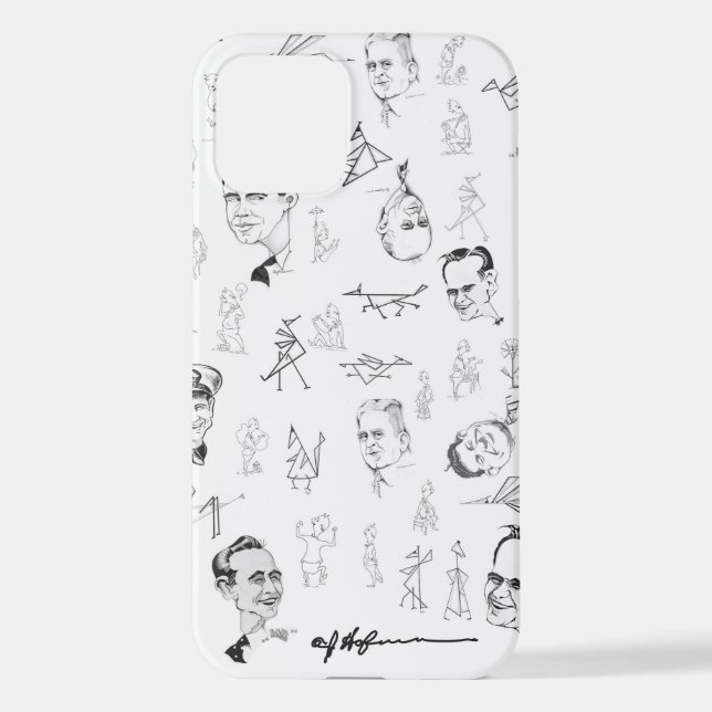 iPhone 12 coque avec Art Hofmann lineart (Verso)