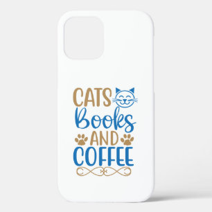 iPhone 12 Coques Chats, Livres et Café