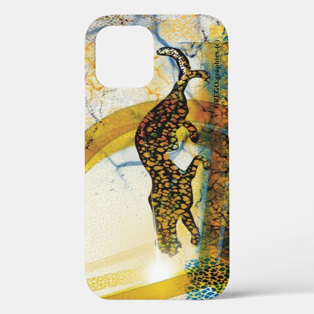 iPhone 12 Pro - a case of the Jaguar god of Peace. (Back)