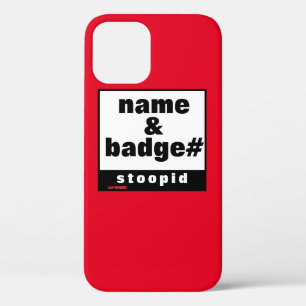 iPhone 12 Pro case "NAME & BADGE#"